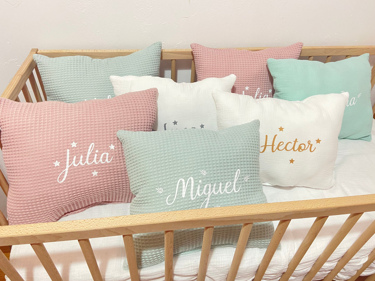 Cojín organic personalizado