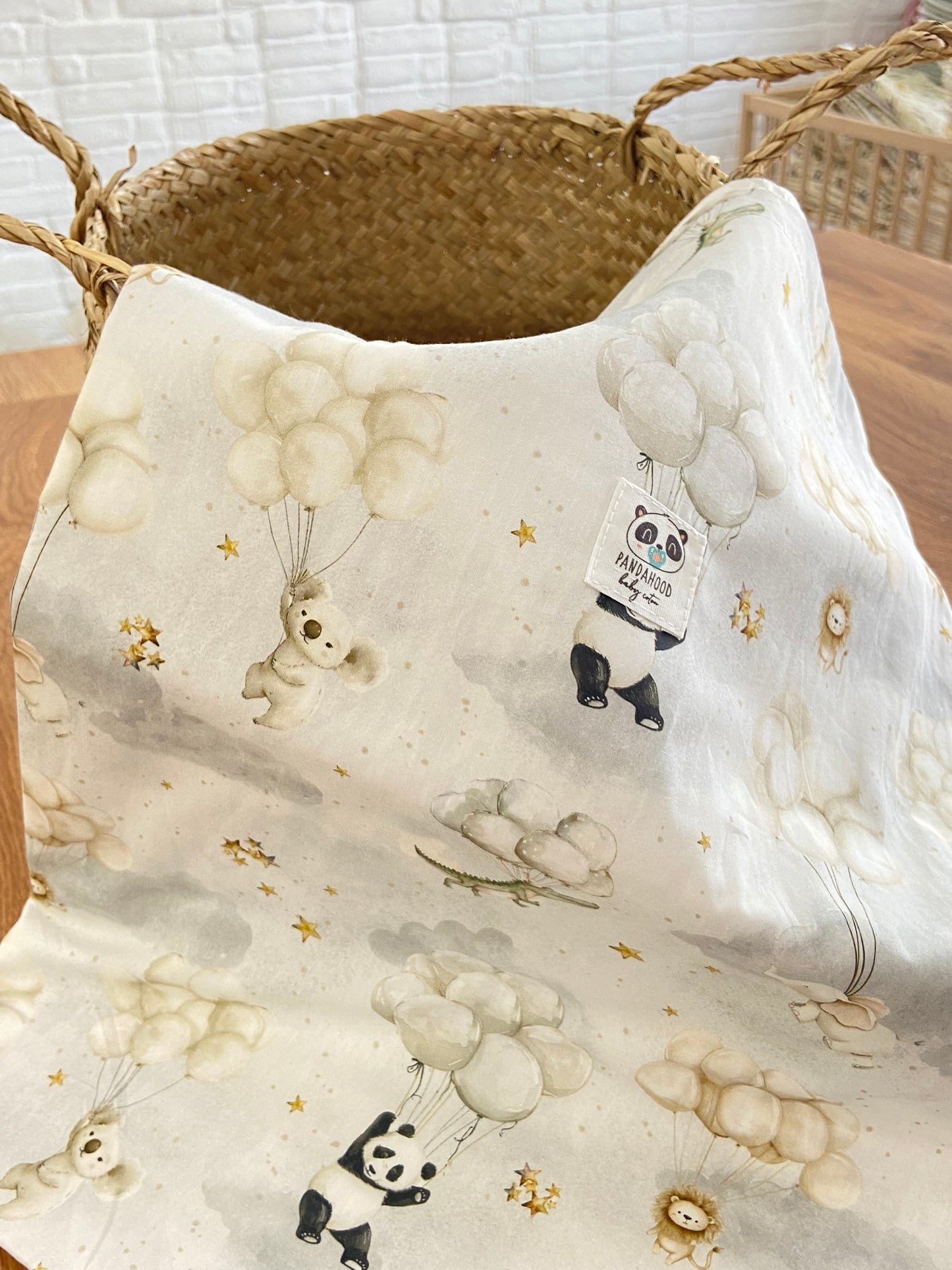 Manta Orgánic Panda Globos