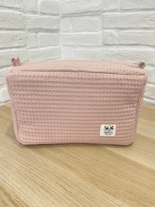 Neceser Baby Waffle Rosa empolvado