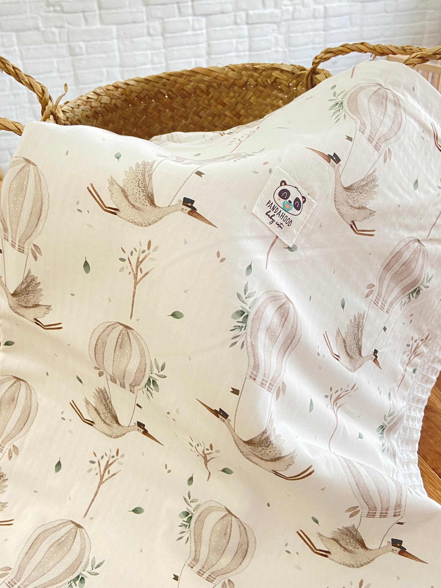 Manta Orgánic Cigüeñas