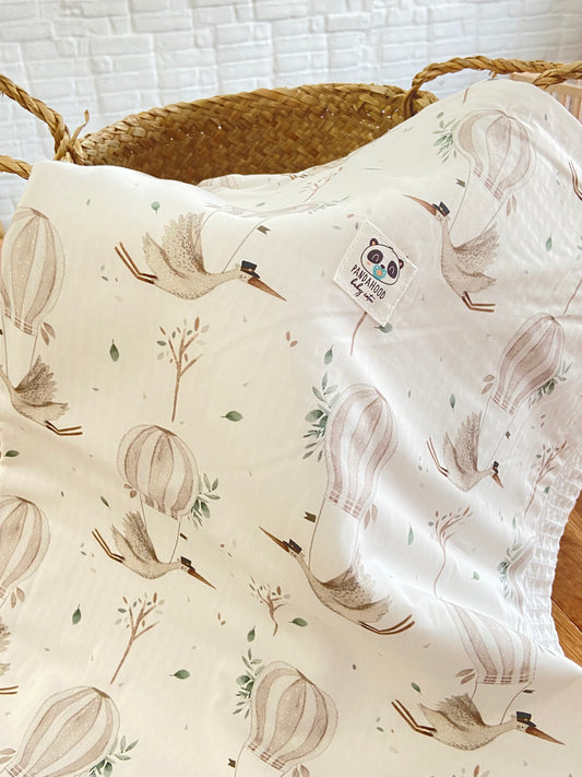 Manta Orgánic Cigüeñas