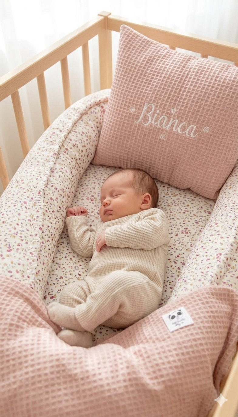 Pack Baby Harmony (nido, manta y cojín personalizado)