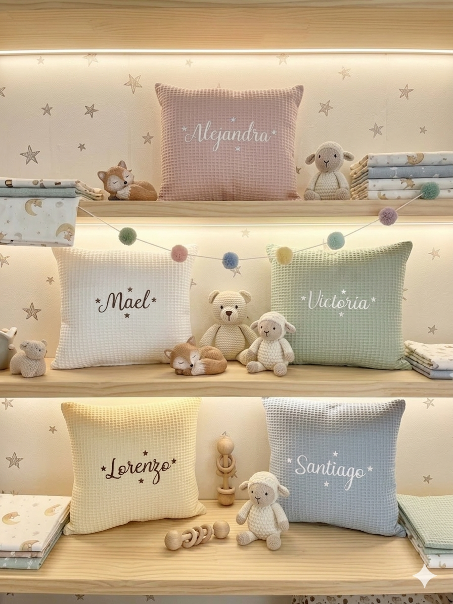 Cojín organic personalizado