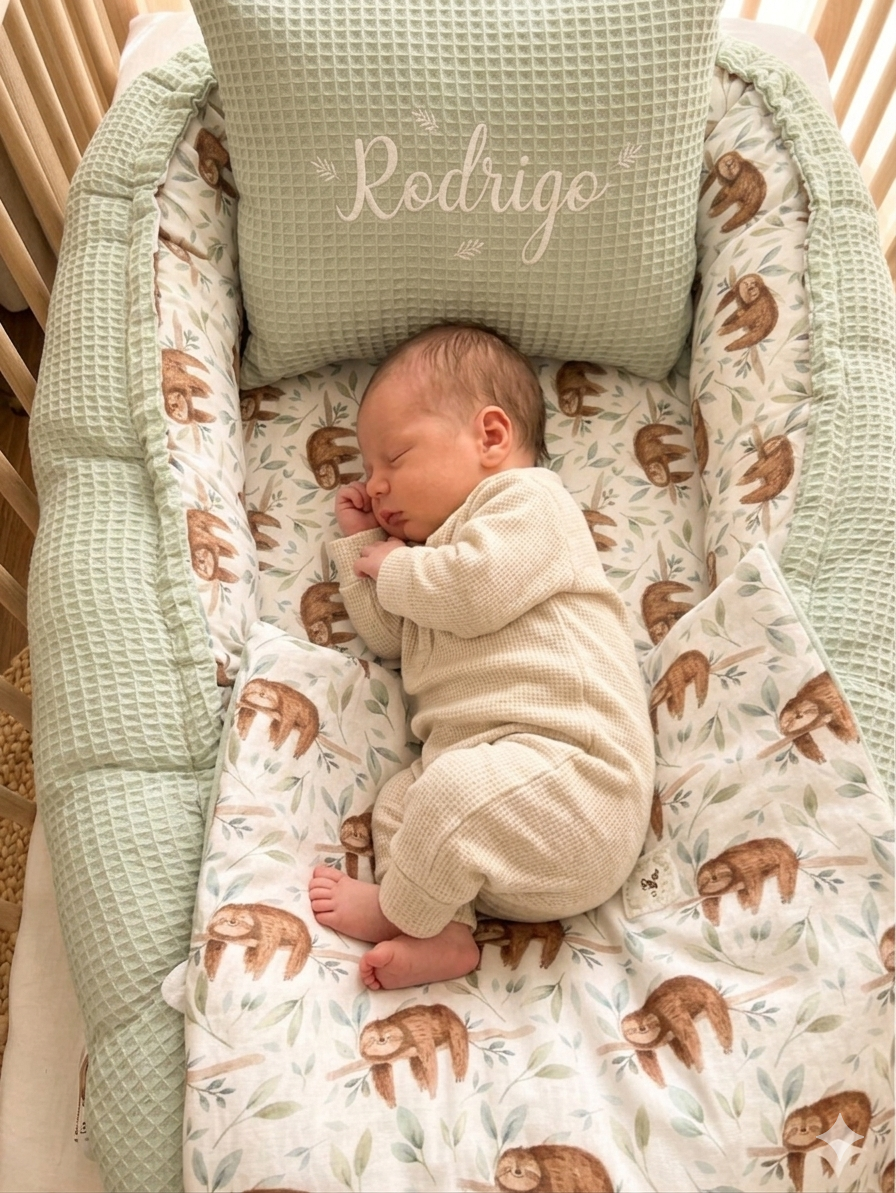 Pack Baby Sleepy (nido, manta y cojín personalizado)