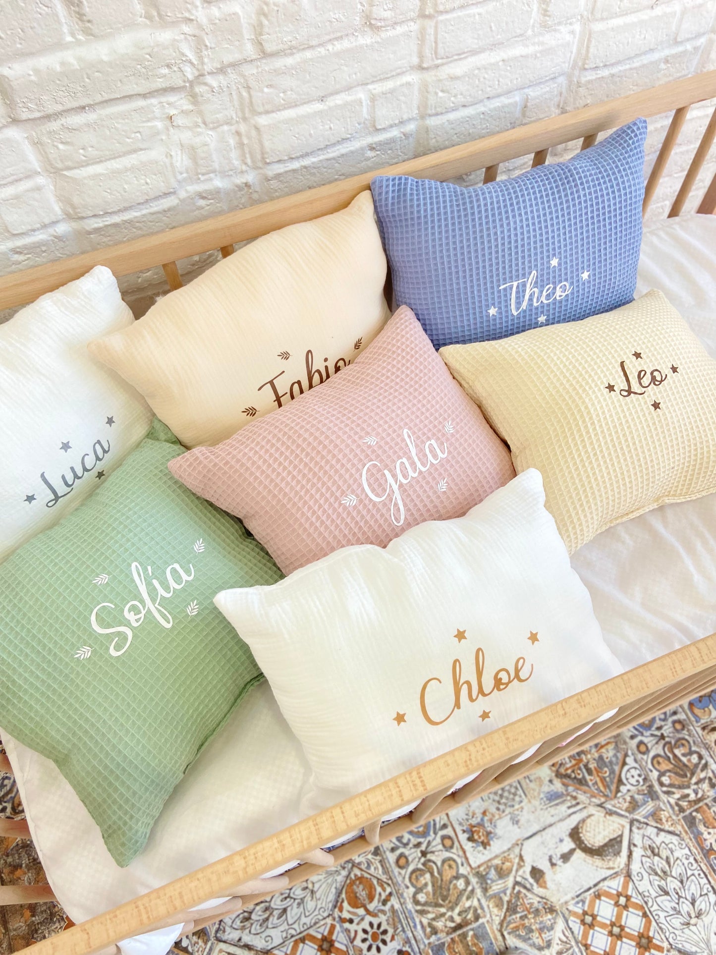 Cojín organic personalizado