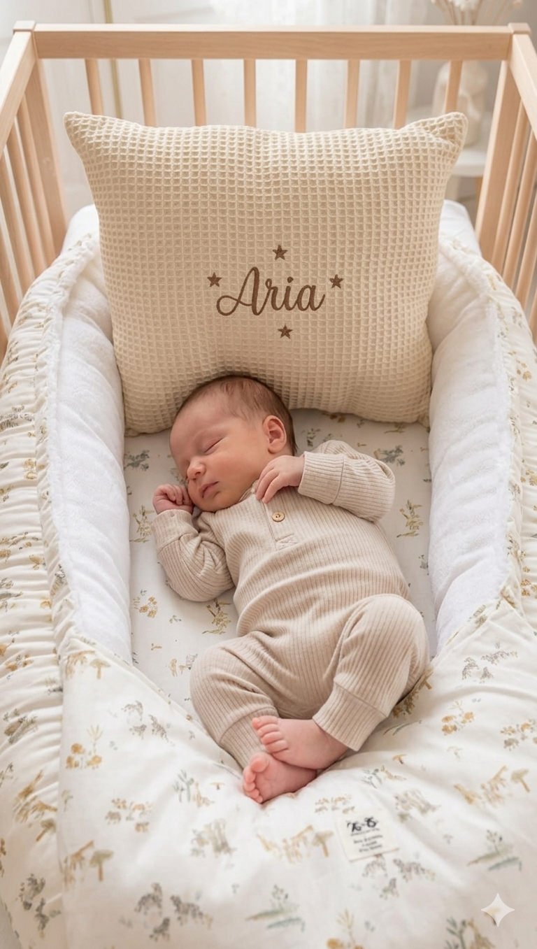 Pack Baby Sabana mini(nido, manta y cojín personalizado)